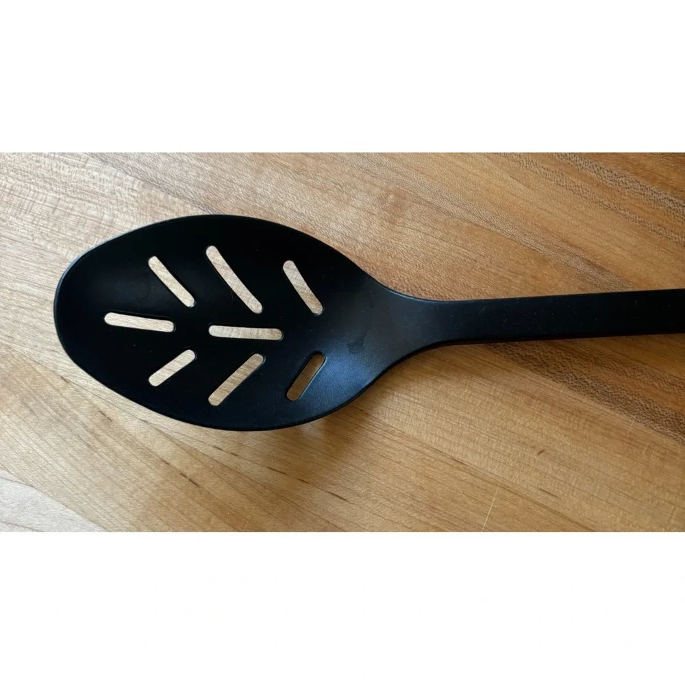 Calphalon Slotted Serving Spoon 8 Slots Nylon Silicone Black 14